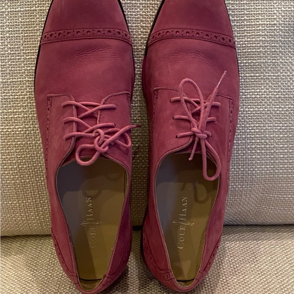 Cole Haan Oxford Gramercy Women's Size 8 Orchid Pink Cap Toe Lace Up /Spectator - Picture 7 of 14